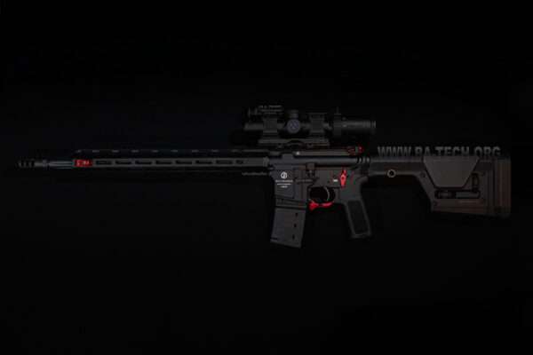 Schmeisser AR15 DMR (schwarz) - Strike Industries Red Edition – Bild 6
