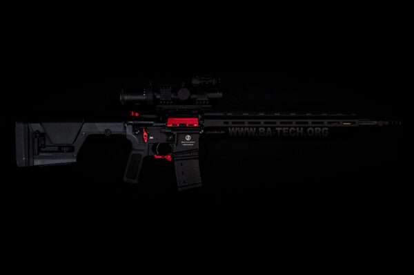 Schmeisser AR15 DMR (schwarz) - Strike Industries Red Edition – Bild 2